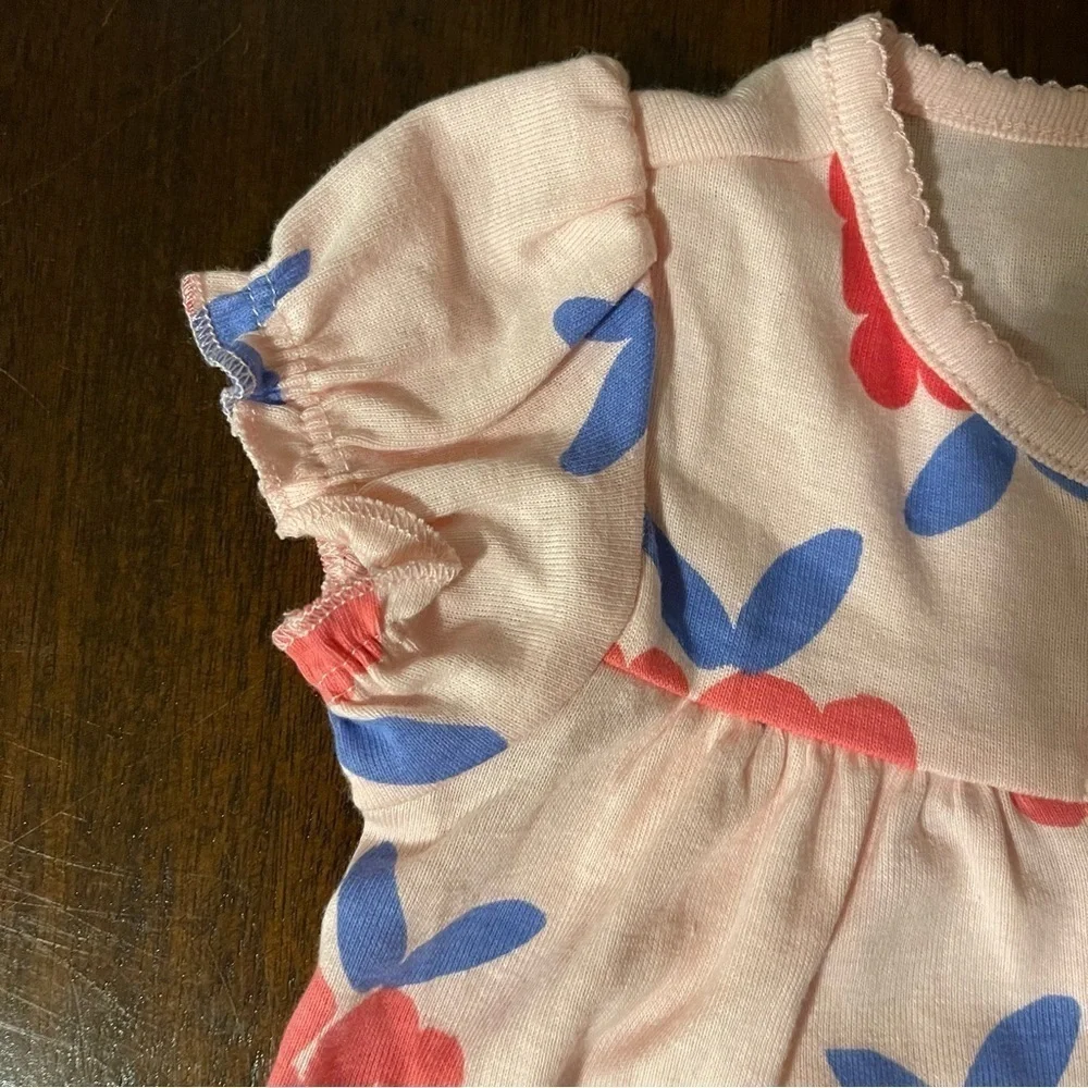 🆕 Carter’s | Pink Raspberry Snap Up Romper | baby girl 6 mo